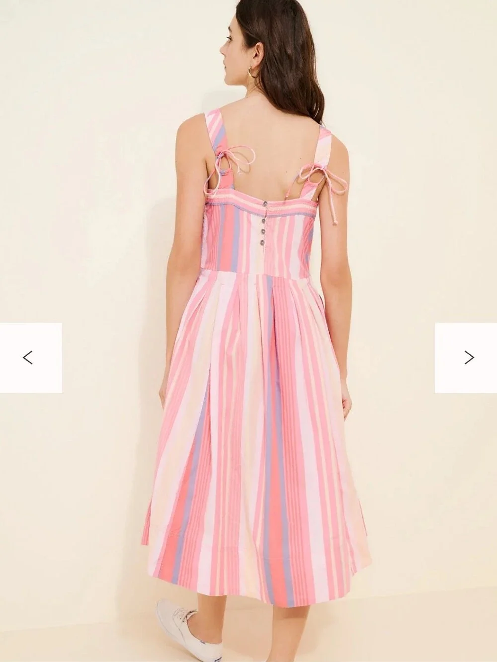 Free People Primavera Stripe Midi Dress  Size Medium